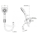Bộ vòi sen tắm TOTO TBG04302VA/TBW02006A nóng lạnh
