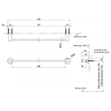 Thanh Vắt Khăn TOTO YT406S4RV