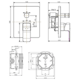 Vòi sen tắm American WF-1321 nóng lạnh