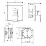 Vòi sen âm tường American Standard WF-1322CS Acacia Evolution Màu Vàng