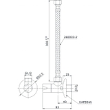 Bản vẽ van khóa chữ T TOTO HAP004A-F