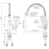 Vòi chậu rửa chén INAX SFV-303S nóng lạnh (SFV303S)