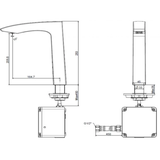 Vòi lavabo chậu rửa mặt American Standard WF-8507 nước lạnh cảm ứng cổ cao
