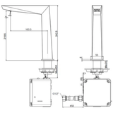 Vòi lavabo chậu rửa mặt American Standard WF-8510 nước lạnh cảm ứng cổ cao