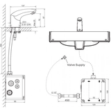 Vòi lavabo chậu rửa mặt American Standard WF-8601 nước lạnh cảm ứng