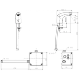 Vòi lavabo chậu rửa mặt American Standard WF-8611 nước lạnh cảm ứng