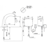 Vòi lavabo chậu rửa mặt American Standard WF-8805 nước lạnh cảm ứng