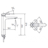 Vòi lavabo chậu rửa mặt INAX LFV-652SH nóng lạnh cổ cao (LFV652SH)