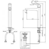 Vòi lavabo chậu rửa mặt TOTO TLG10305V nóng lạnh cổ cao