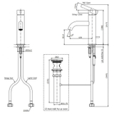 Vòi lavabo chậu rửa mặt TOTO TLG11301V nóng lạnh