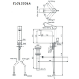 Vòi Lavabo TOTO TLG13301A Nóng Lạnh