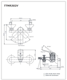 Bộ vòi sen tắm TOTO TTMR302V/DGH104ZR nóng lạnh