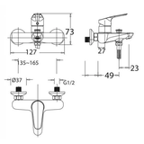 Vòi sen tắm American WF-0311 nóng lạnh