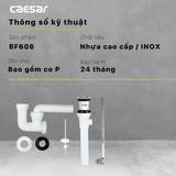 Bộ xả ty lavabo chậu rửa mặt Caesar BF606 nhựa