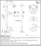 Sen cây tắm đứng nóng lạnh INAX BFV-1115S-3C-2 (BFV1115S-3C-2)