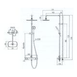 Sen cây tắm đứng nóng lạnh INAX BFV-619T