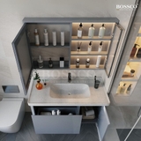 Bộ Lavabo tủ BOSSCO BC-A01X chậu đá đúc liền khối
