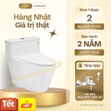 Bồn cầu 1 khối TOTO MS625DT8#XW nắp êm