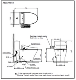 Bồn cầu 1 khối TOTO MS857CDW16#XW kèm nắp rửa điện tử WASHLET dòng C2 – TCF23410AAA (giấu dây)