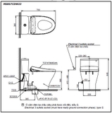 Bồn cầu 1 khối TOTO MS857CDW23#XW kèm nắp rửa điện tử WASHLET dòng S7 - TCF47360GAA (220V) (giấu dây)