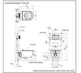 Bồn cầu treo tường TOTO CW542HME5UNW1 TC513A