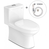 Bồn cầu 1 khối Viglacera MK2 tặng kèm xịt vệ sinh VG826