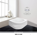 Bồn tắm góc Euroca EU1-9090 trẻ em dài 90cm chân yếm đặt sàn