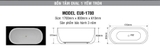 Bồn tắm Oval Euroca EU8-1780 dài 1m7 chân yếm đặt sàn