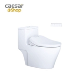 Bồn Cầu 1 khối CAESAR C1356F Nắp Rửa Điện Tử TAF610H