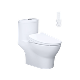 Bồn Cầu 1 khối CAESAR C1375F Nắp Rửa Điện Tử TAF710H