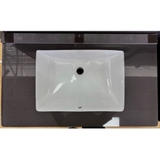 Bộ Lavabo bàn đá bo góc CABG-034 gương led 80cm