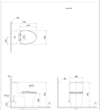 Bồn cầu 1 khối Caesar CD1395