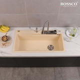 Chậu rửa chén đá BOSSCO BC-A10052KKS 1 hộc 2 phím đa năng