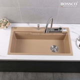 Chậu rửa chén đá BOSSCO BC-A10052VK 1 hộc 2 phím đa năng