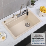 Chậu rửa chén đá BOSSCO BC-A8252KKS 1 hộc 2 phím đa năng