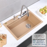 Chậu rửa chén đá BOSSCO BC-A8252VK 1 hộc 2 phím đa năng