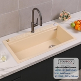 Chậu rửa chén đá BOSSCO BC-B10052KKS 1 hộc