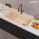 Chậu rửa chén đá BOSSCO BC-B10052KKS 1 hộc
