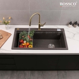 Chậu rửa chén đá BOSSCO BC-B10052NKS 1 hộc