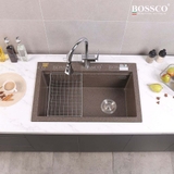 Chậu rửa chén đá BOSSCO BC-B8252NKS 1 hộc