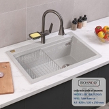 Chậu rửa chén đá BOSSCO BC-B8252XKS 1 hộc