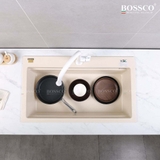 Chậu rửa chén đá BOSSCO BC-B9052KKS 1 hộc
