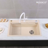 Chậu rửa chén đá BOSSCO BC-B9052KKS 1 hộc