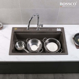 Chậu rửa chén đá BOSSCO BC-B9052NKS 1 hộc