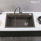 Chậu rửa chén đá BOSSCO BC-B9052NKS 1 hộc