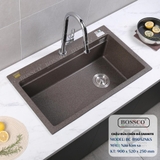 Chậu rửa chén đá BOSSCO BC-B9052NKS 1 hộc