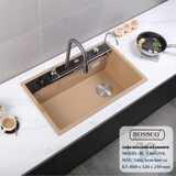 Chậu rửa chén đá BOSSCO BC-C8652VK 1 hộc 7 phím đa năng