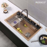 Chậu rửa chén đá BOSSCO BC-C8652VK 1 hộc 7 phím đa năng