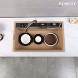 Chậu rửa chén đá BOSSCO BC-C8652VK 1 hộc 7 phím đa năng