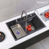 Chậu rửa chén đá BOSSCO BC-C8652XĐ 1 hộc 7 phím đa năng